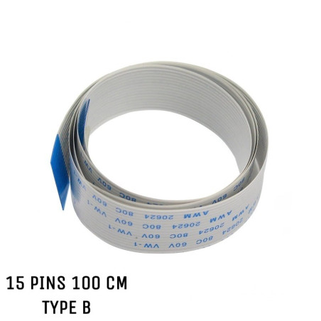 Nappe Ruban LIF FPC - 24 PINS - PAS 0.5MM - LONGUEUR 50mm Connecteurs