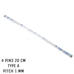 Nappe ZIF AWM 20624 80C 60V VW-1  4 pins 20 cm Type A Pitch 1 mm