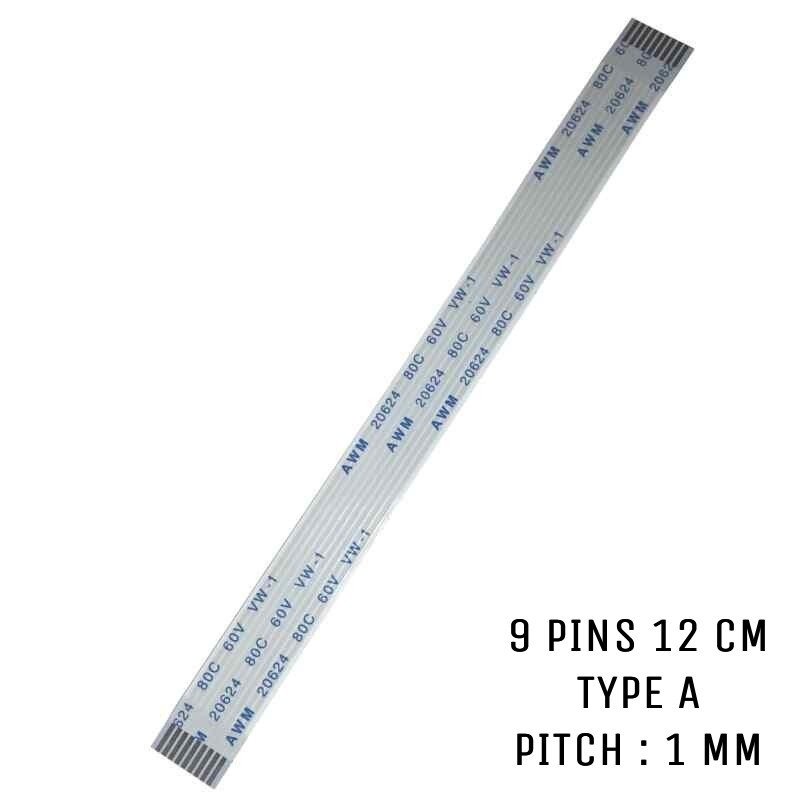Nappe ZIF 9 pins 12 cm Type A Nappe ZIF 9 pins 12 cm Type A