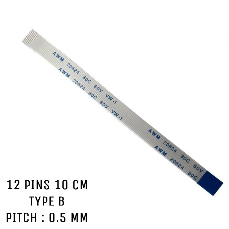 Nappe ZIF 12 pins 10 cm Type B Nappe ZIF 12 pins 10 cm Type B