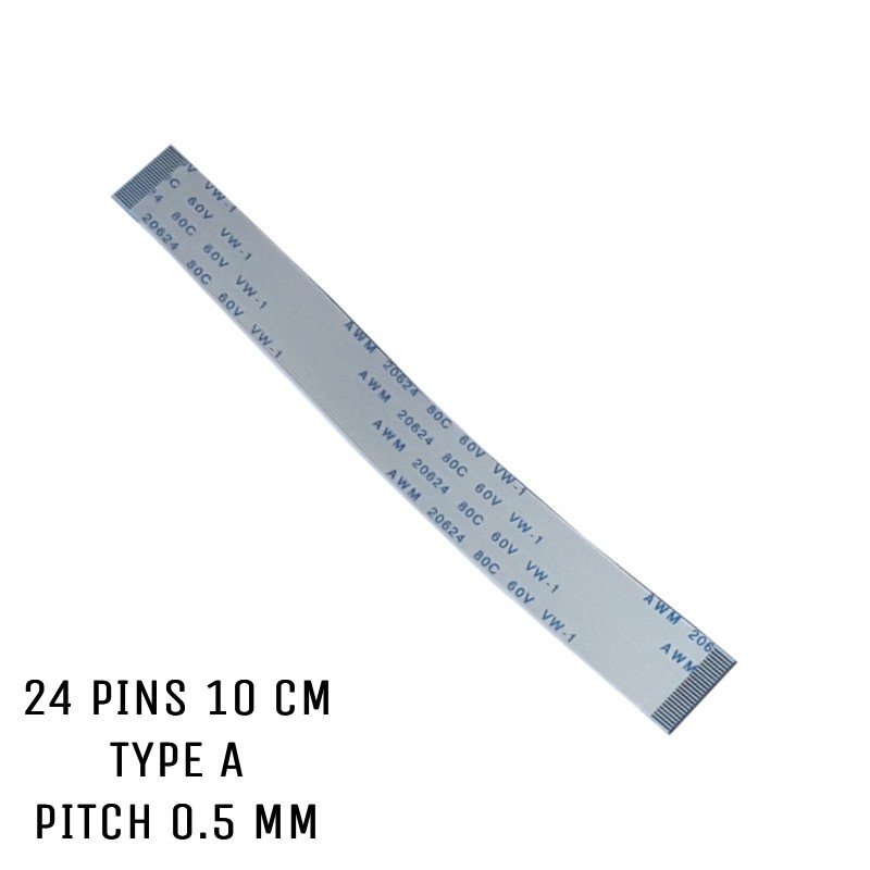 Nappe ZIF 24 pins 10 cm Type A Nappe ZIF 24 pins 10 cm Type A