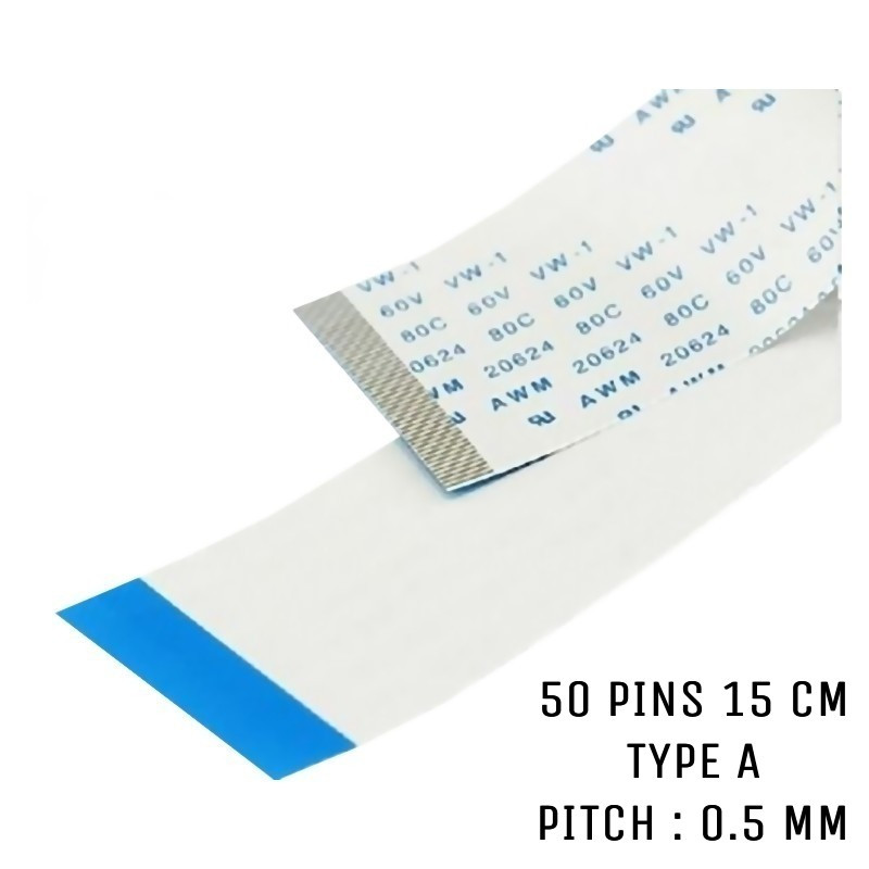 Nappe ZIF 50 pins 15 cm Type A Nappe ZIF 50 pins 15 cm Type A