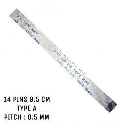 Nappe ZIF 14 pins 9,5 cm Type A