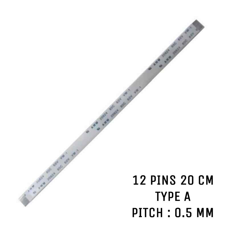 Nappe ZIF AWM 20624 80C 60V VW-1 12 pins 20 cm Nappe ZIF AWM 20624 80C 60V VW-1 12 pins 20 cm