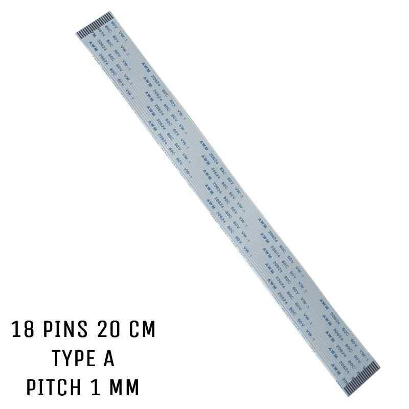 Nappe ZIF 18 pins 20 cm Type A