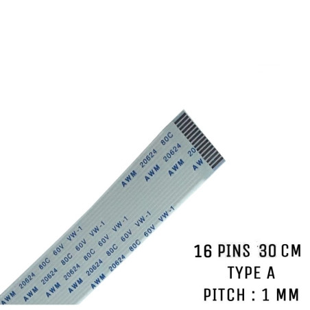 Nappe ZIF 16 pins 30 cm Type A