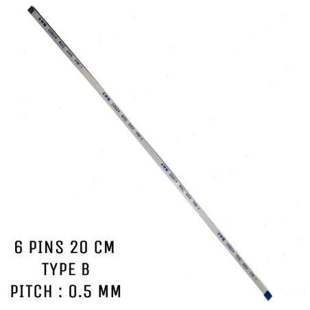 Nappe ZIF 6 pins 20 cm Type B Nappe ZIF 6 pins 20 cm Type B