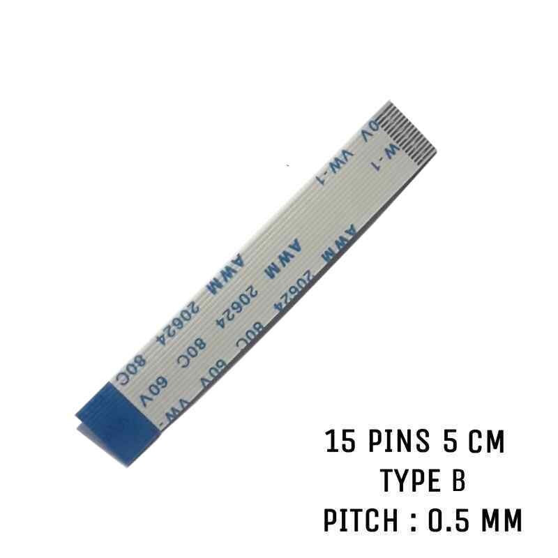 Nappe ZIF 15 pins 5 cm Type B Nappe ZIF 15 pins 5 cm Type B