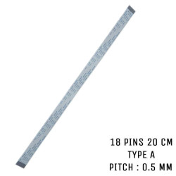 Nappe ZIF 18 pins 20 cm Type A Pitch 0.5 mm